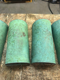 Light Sconce / Copper Verdigris / Half Round