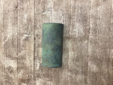 Light Sconce / Copper Verdigris / Half Round