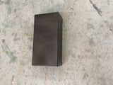 Patinaed Steel / 6" x 12" x 4" Rectangle / Light Sconce