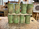 Light Sconce / Copper Verdigris / Half Round