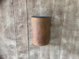 Rusted Raw Steel / Half Round / Light Sconce