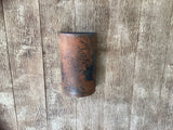 Rusted Raw Steel / Half Round / Light Sconce