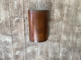 Rusted Raw Steel / Half Round / Light Sconce