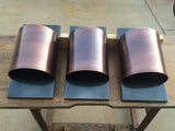 Contemporary Copper + Steel- Half Round
