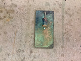 Copper Lighting / Exposed Bulb Verdigris / Light Sconce