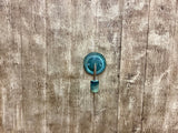 Copper Lighting / Round Minimalist in Verdigris / Wall Sconce