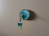 Copper Lighting / Round Minimalist in Verdigris / Wall Sconce