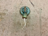 Copper Lighting / Round Minimalist in Verdigris / Wall Sconce