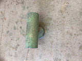 Dual Bulb Verdigris Copper Cylinder