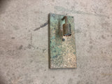 Copper Lighting / Exposed Bulb Verdigris / Light Sconce