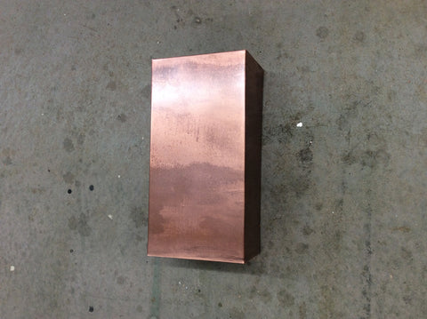 Light Sconce / Copper / 6 X 12 Rectangle