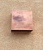 Copper lighting // modern simplicity // square natural copper light.