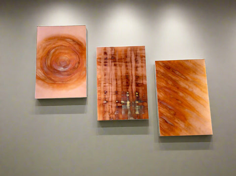 Copper / Flame Painted #0001 / Wall Art