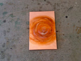 Copper / Flame Painted #0001 / Wall Art