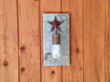 The Lone Star // steel light sconce // Mike Dumas Copper Designs
